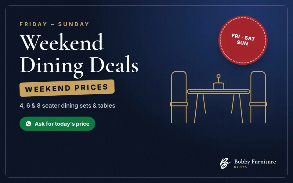 Weekend Dining Deals — weekend prices on dining sets